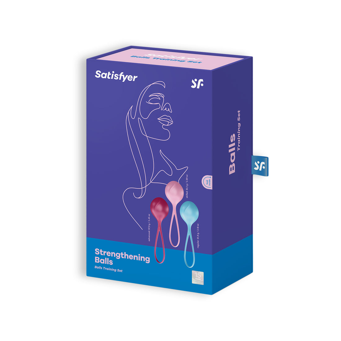 Palline vaginali Satisfyer Strengthening Balls 3 pezzi · confezione