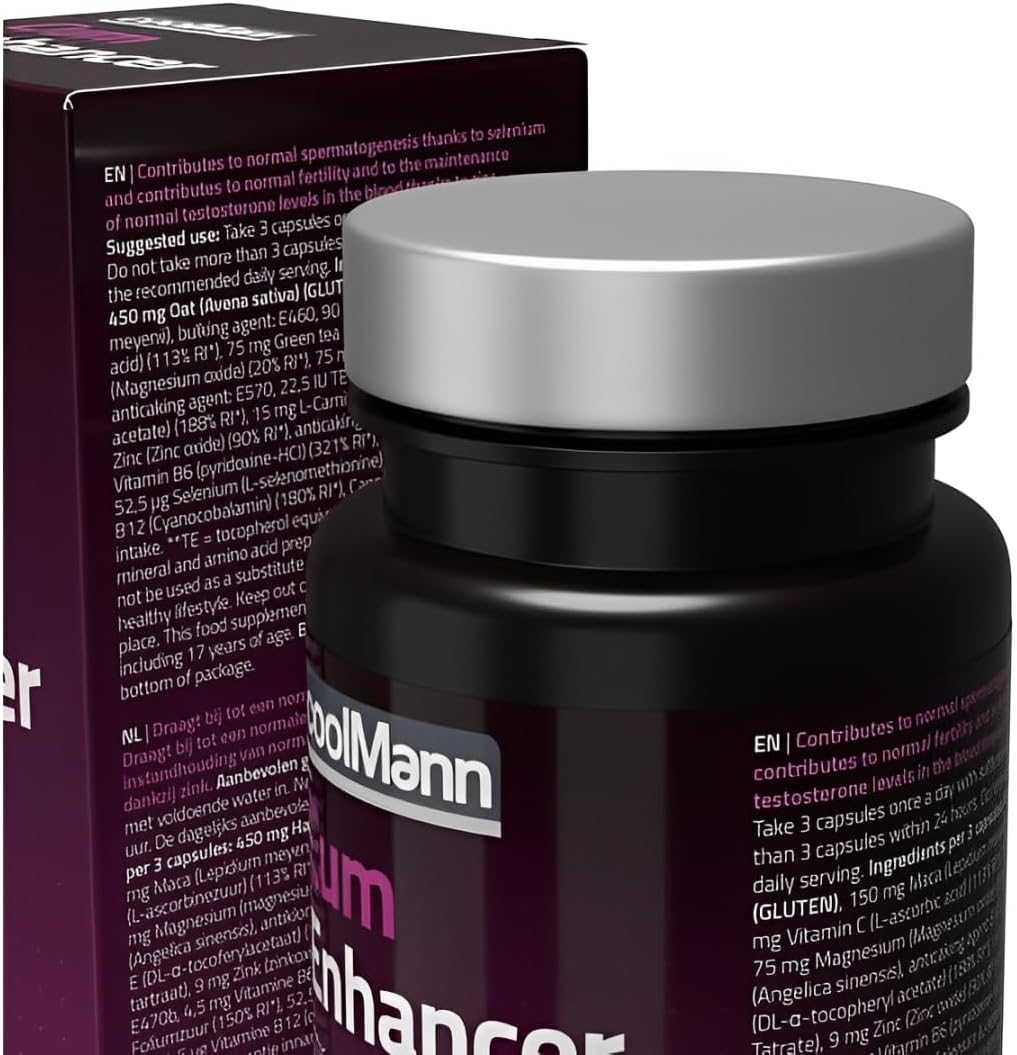 Integratore naturale qualità sperma Coolmann COBECO — dettaglio packaging 30 capsule