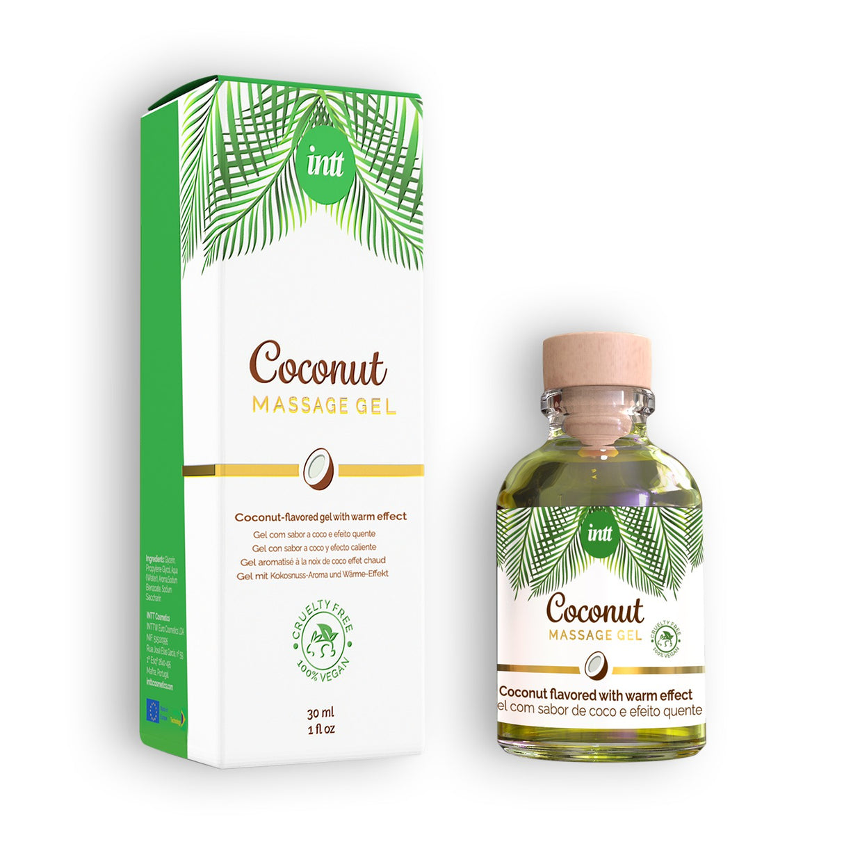 Gel per Massaggi Vegano Cocco 30ml di INTT