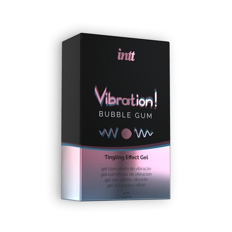 Confezione del Gel Stimolante Vibration! Bubble Gum 15ml di INTT