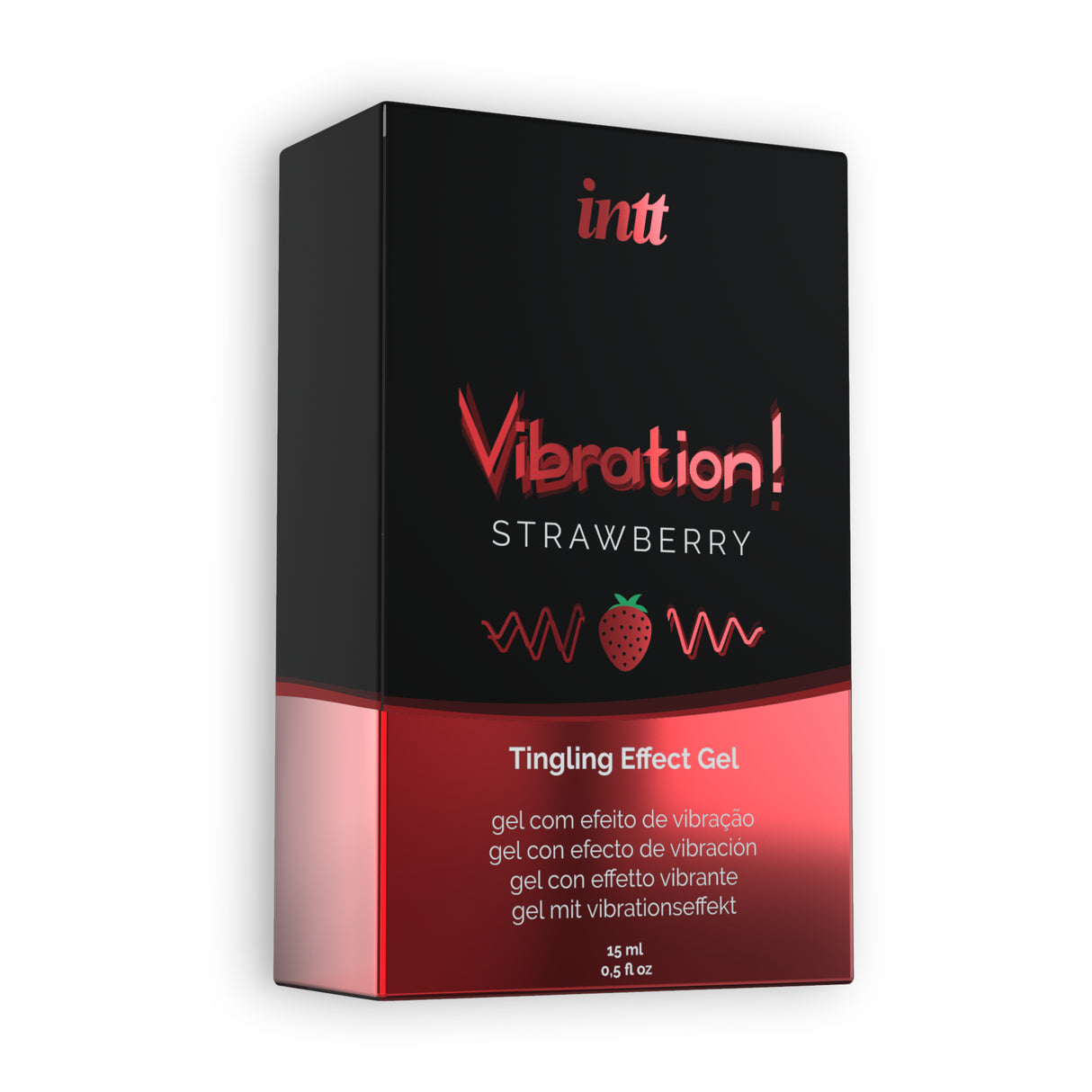 Confezione del Gel Stimolante Vibration! Fragola 15ml di INTT