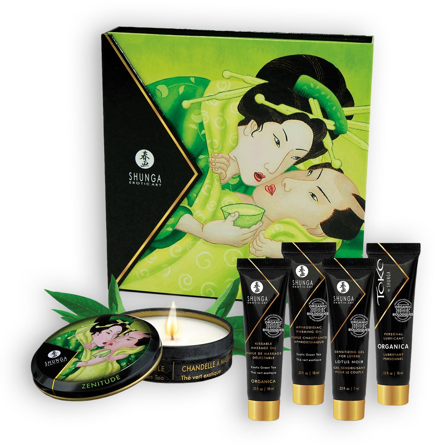 Kit Geisha Secret di Shunga al tè verde biologico