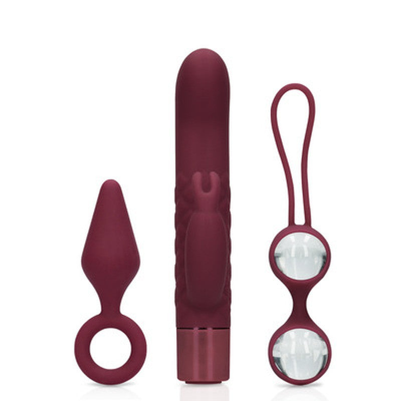 Kit sex toys donna Loveline – vibratore, palline e plug