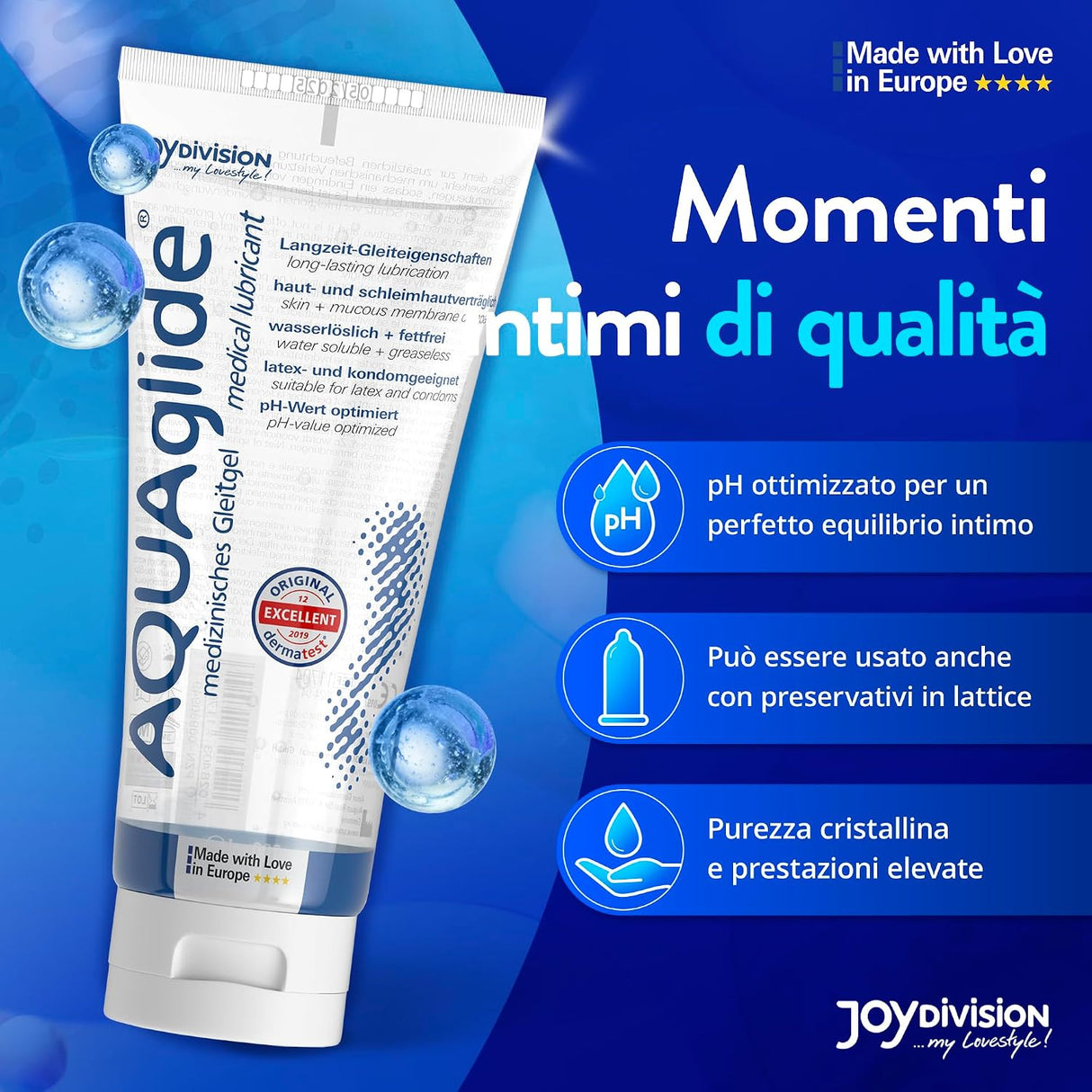 Lubrificante a Base d'Acqua Aquaglide di JOY DIVISION