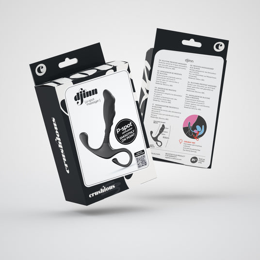 Confezione del Massaggiatore Prostatico in Silicone Djinn di CRUSHIOUS
