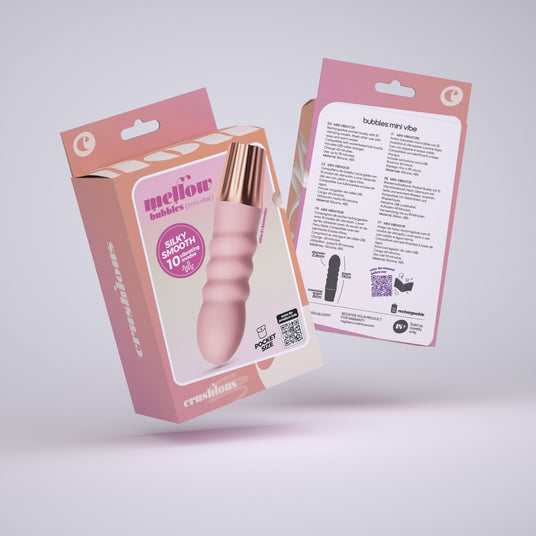 Confezione del Mini Vibratore Mellow Bubbles Rosa di CRUSHIOUS