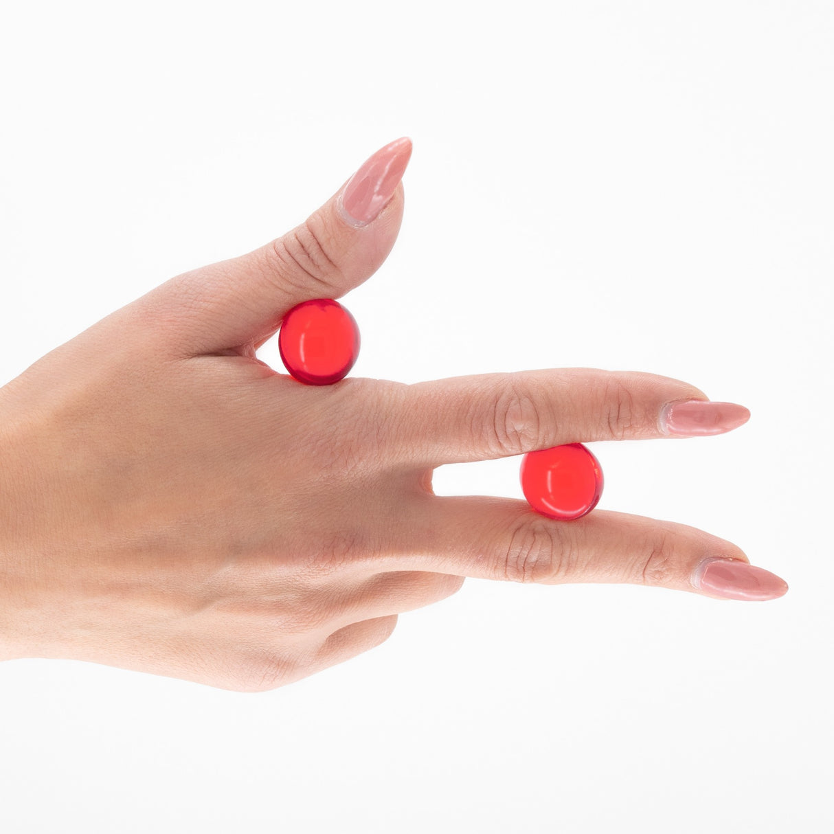 Dettaglio delle Palline Lubrificanti Fragola Champagne 3x3g di CRUSHIOUS