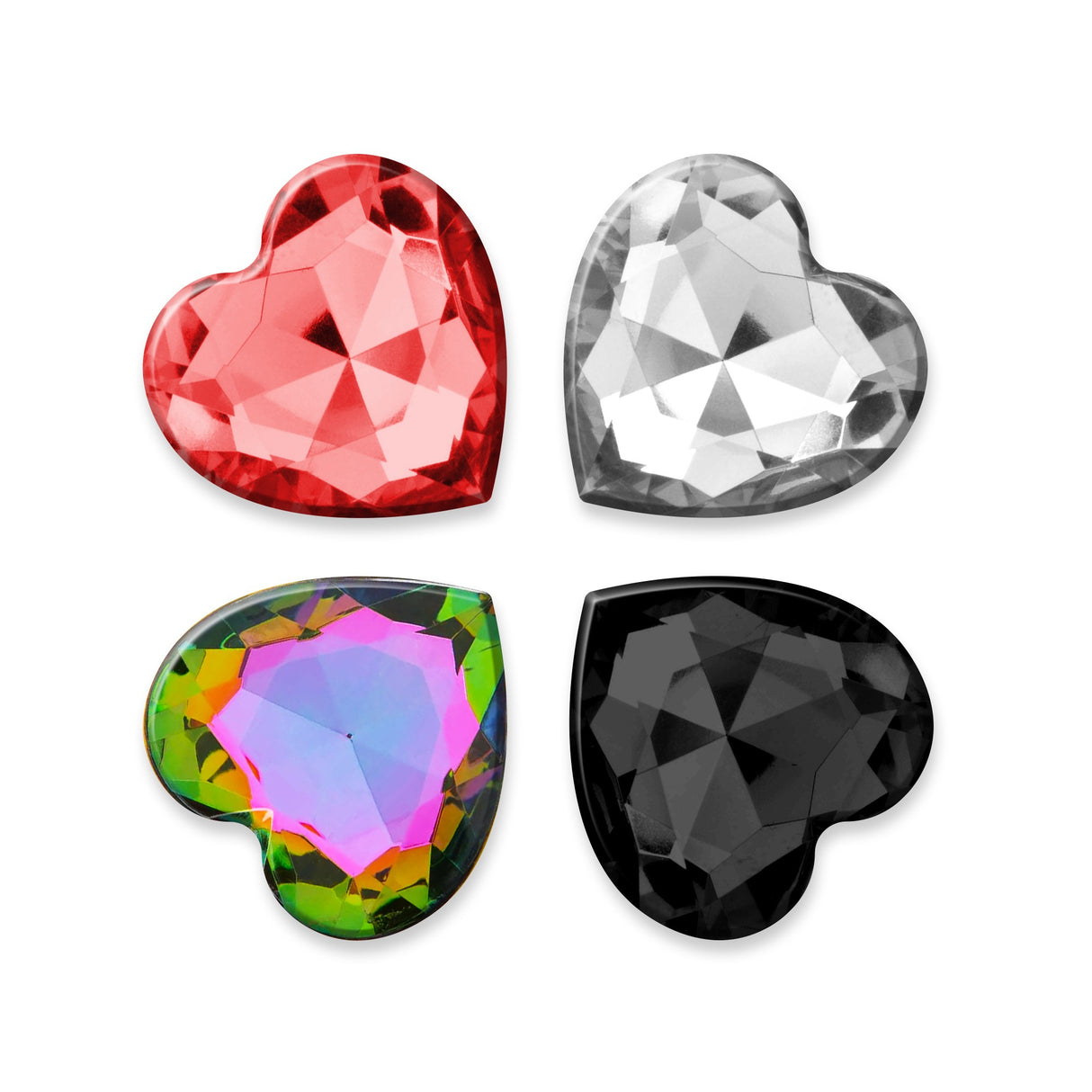 Gioielli del Plug Anale in Silicone con 4 Gioielli Intercambiabili Cuore Piccolo di CRUSHIOUS