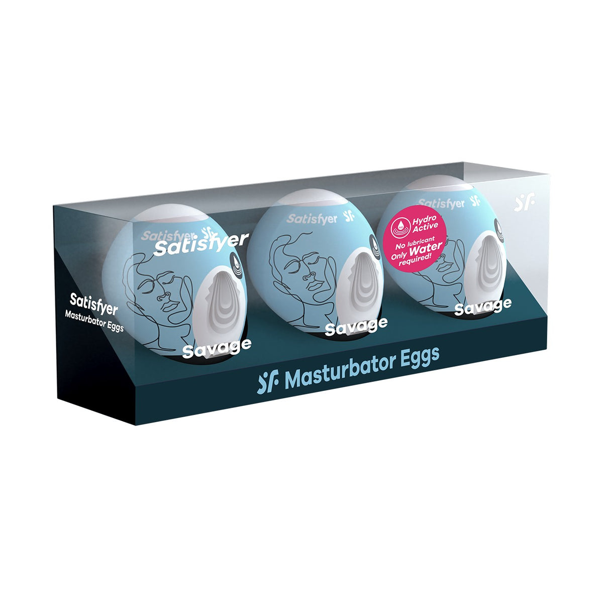 Confezione del Set di Masturbatori a Uovo Savage (3 Pezzi) di SATISFYER