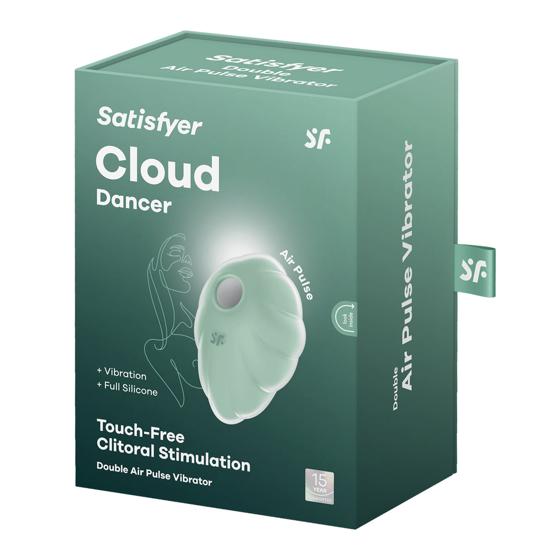 Succhia clitoride Satisfyer Cloud Dancer · confezione