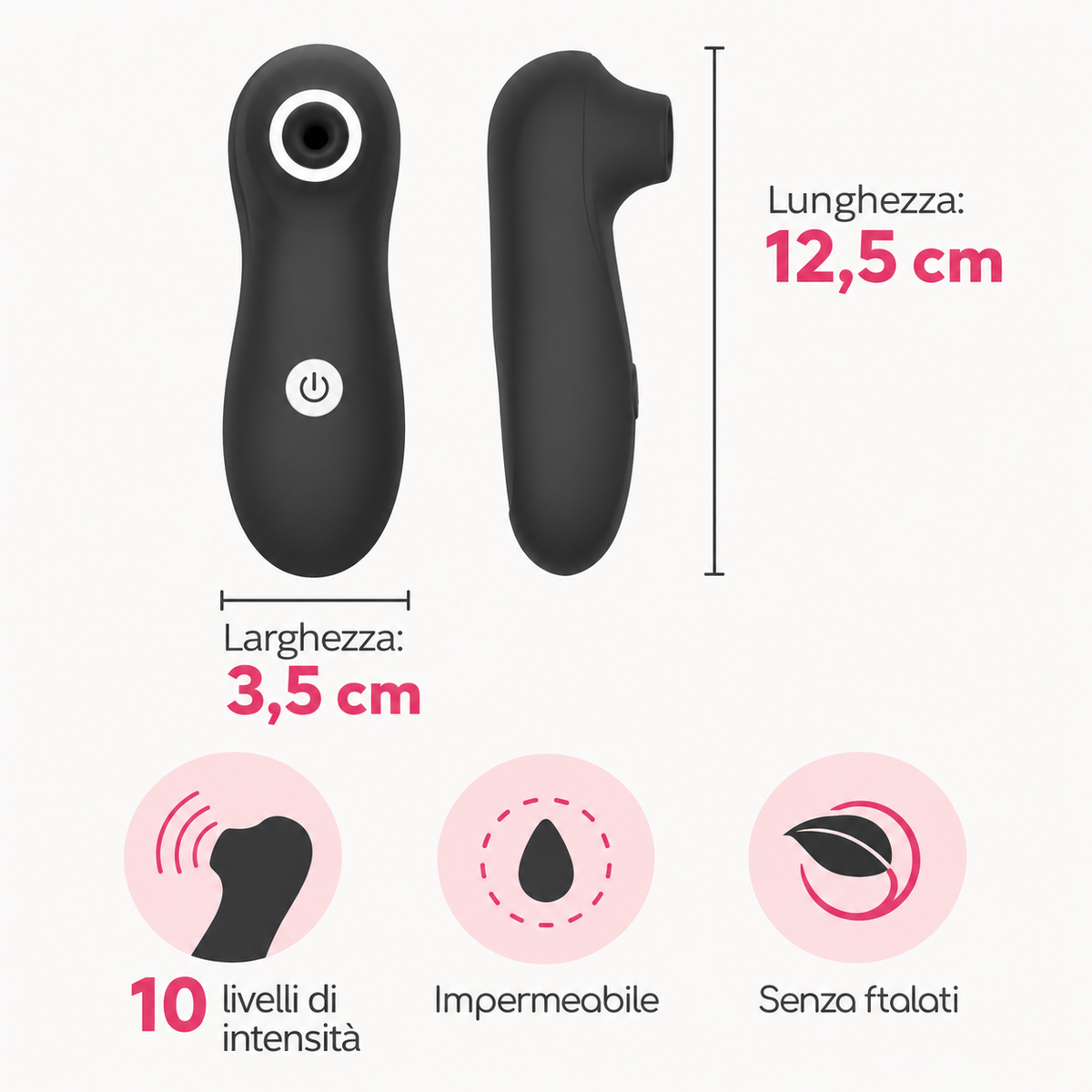 Infografica del Succhia clitoride Nookie Crushious