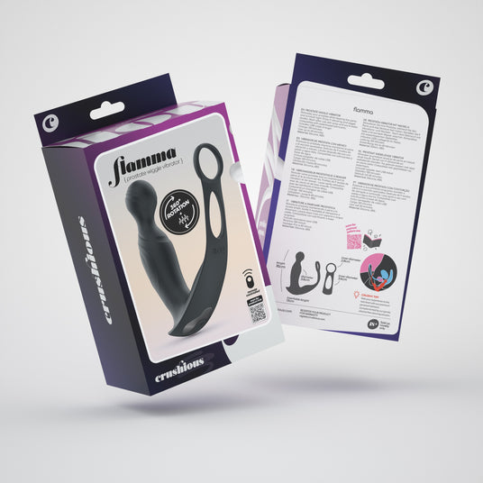 Confezione del Vibratore Prostatico Flamma con Telecomando di CRUSHIOUS