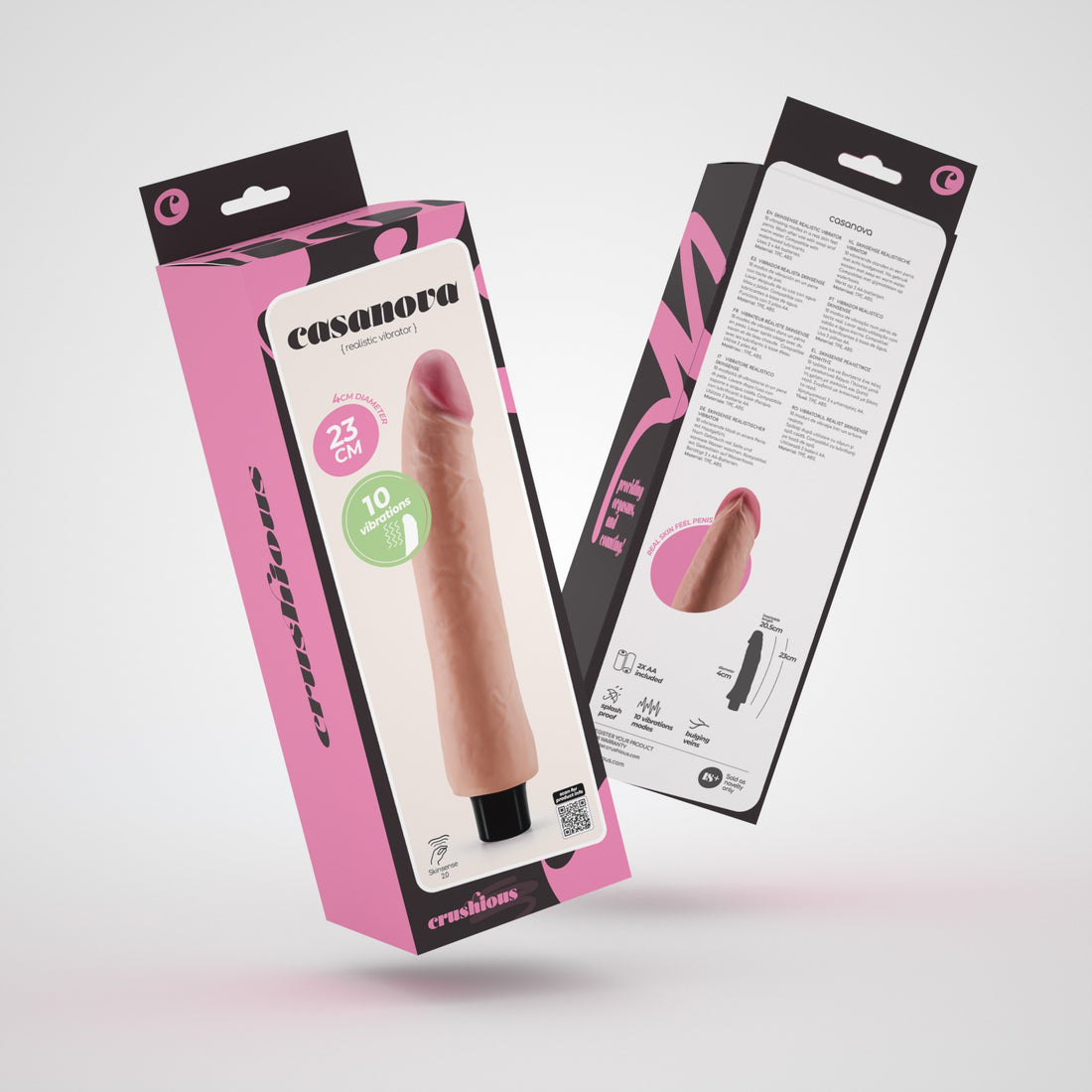 Vibratore realistico Casanova · confezione