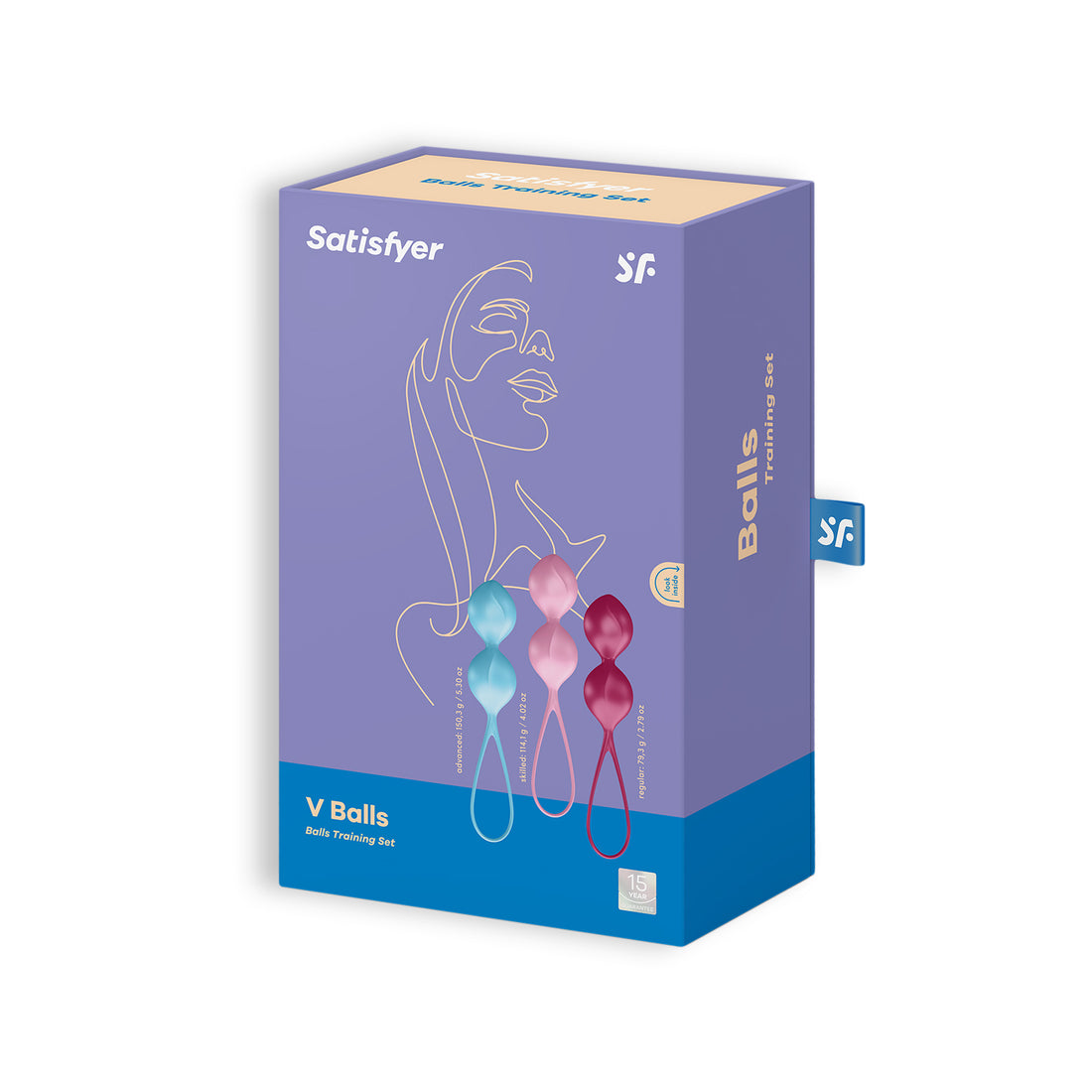 Palline vaginali Satisfyer V Balls 3 pezzi · confezione
