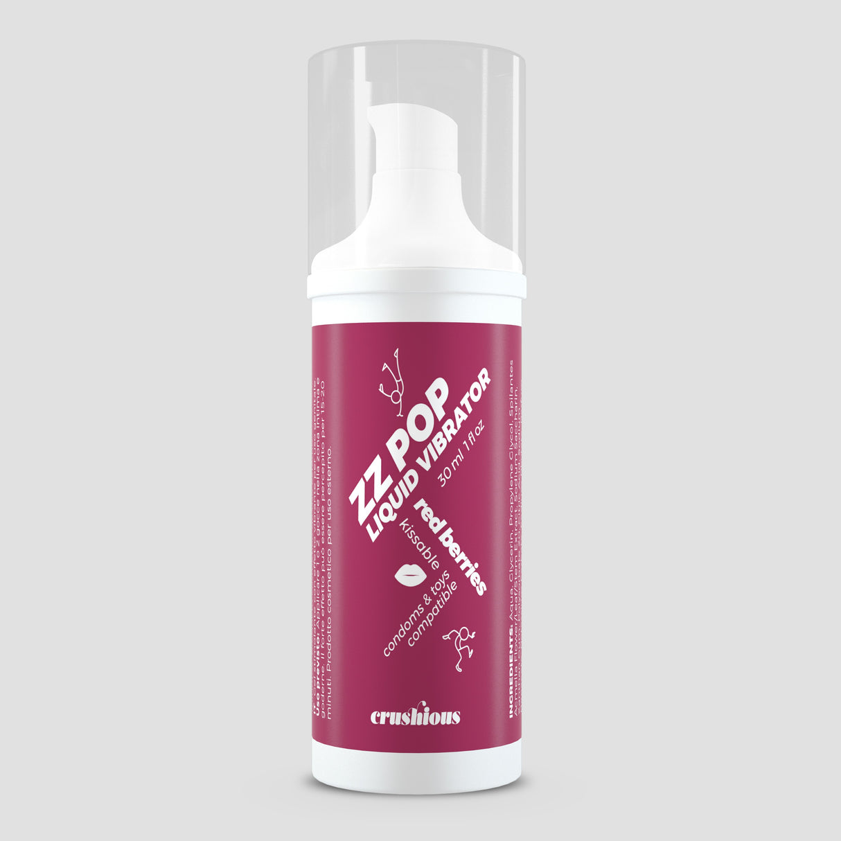 Gel Vibrante ZZ POP Frutti Rossi 30ml