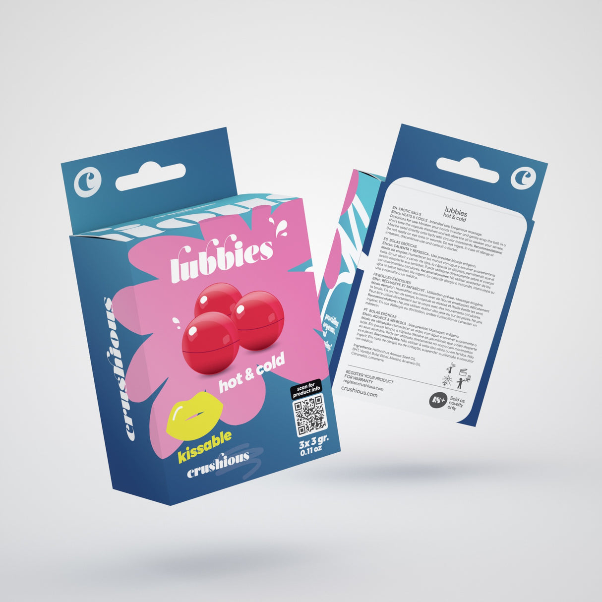 Palline Lubrificanti Lubbies Effetto Caldo Freddo (3x3g)