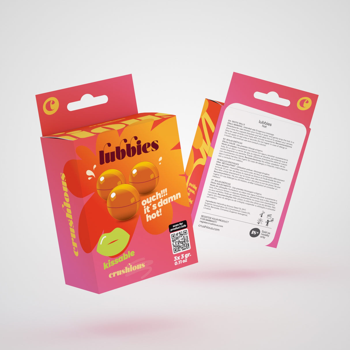 Palline Lubrificanti Lubbies Effetto Riscaldante (3x3g)
