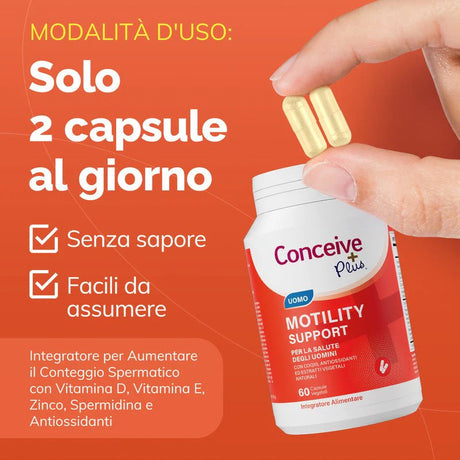 Modalità d'uso dell'Integratore fertilità maschile Conceive Plus 60 capsule
