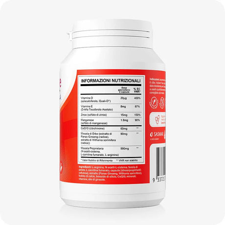 Informazioni Nutrizionali dell'Integratore fertilità maschile Conceive Plus 60 capsule