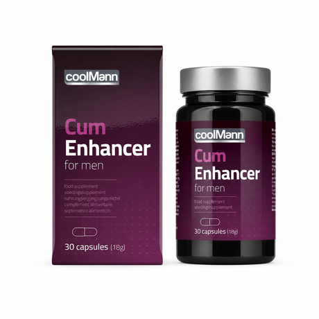 Integratore naturale qualità sperma Coolmann COBECO — dettaglio packaging 30 capsule