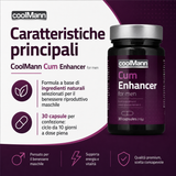 Infografica dell'Integratore naturale qualità sperma Coolmann COBECO 30 capsule