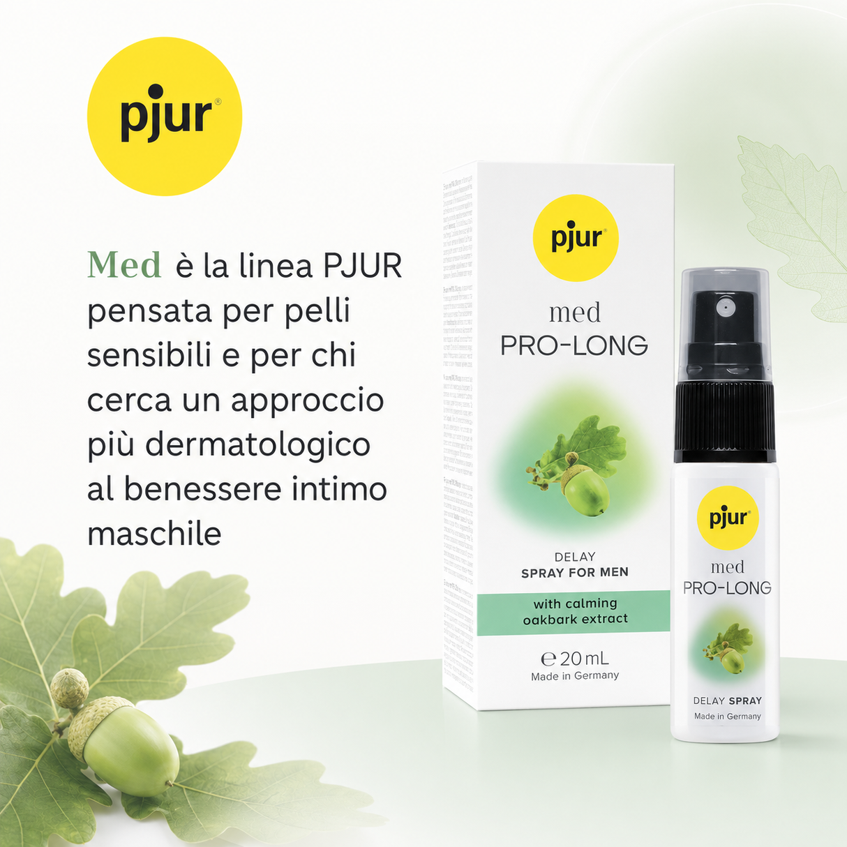 Infografica dello Spray Ritardante Med Pro-Long 20ml