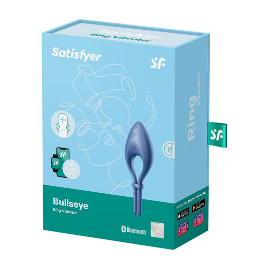 Confezione dell'Anello Vibrante Bullseye Blu di SATISFYER