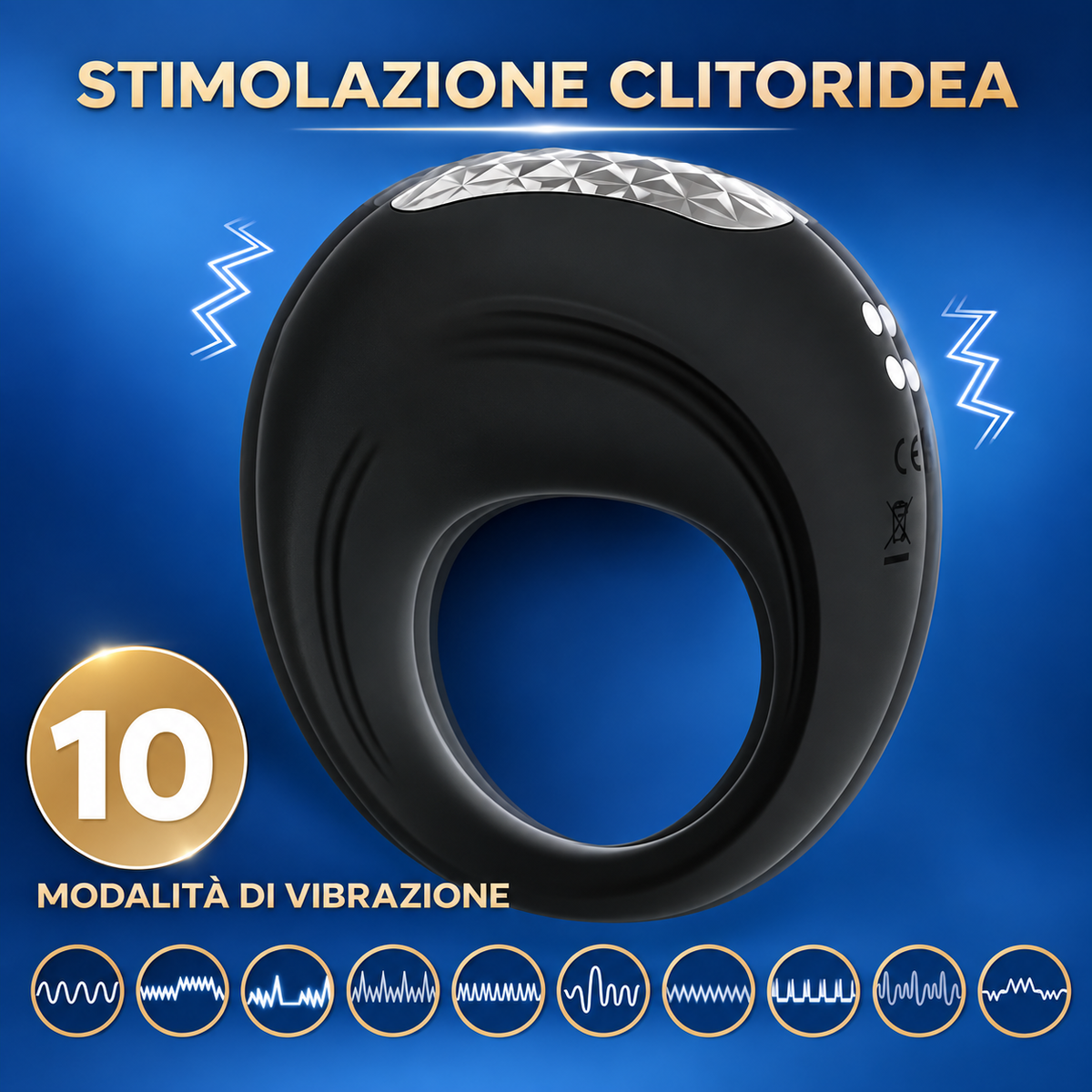Anello vibrante Vibramisù Playsure in silicone