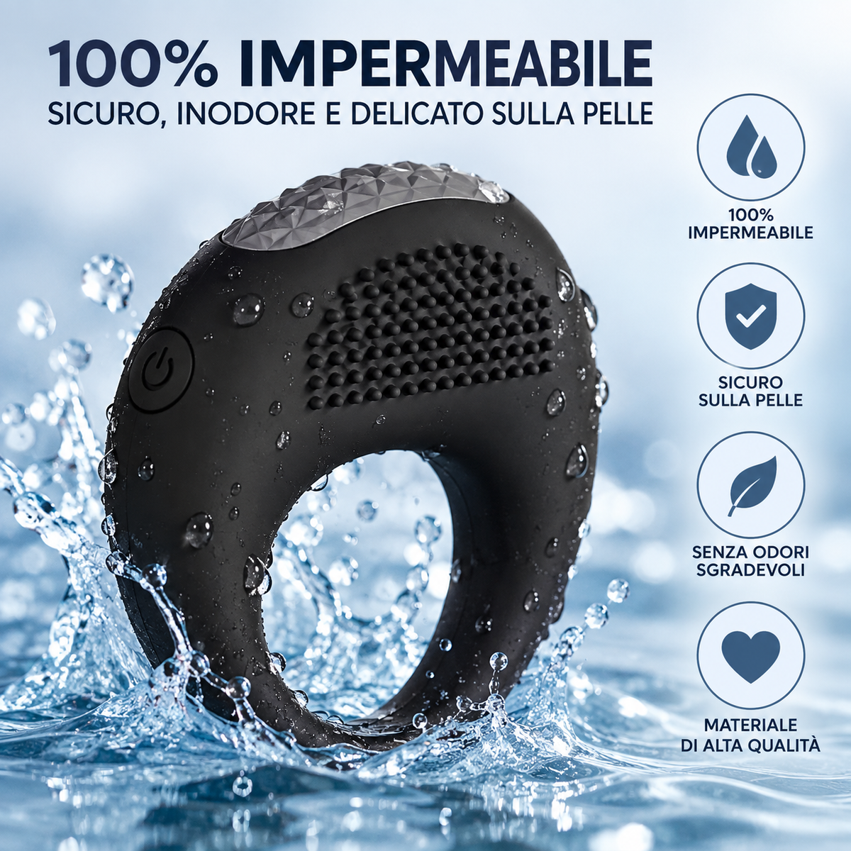 Anello vibrante Vibramisù Playsure in silicone
