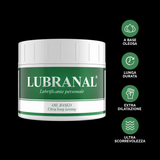 Infografica Crema lubrificante anale a base oleosa Lubranal 150ml con oli vegetali