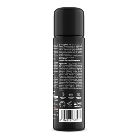 Crema da massaggio uomo Boyglide XXL 100 ml · retro della confezione