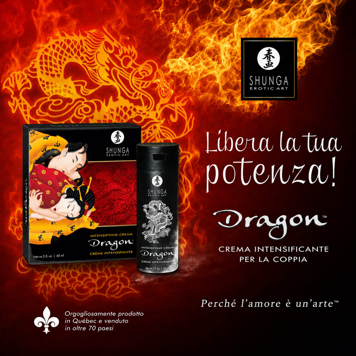 Crema Stimolante Dragon Virility 60ml di SHUNGA
