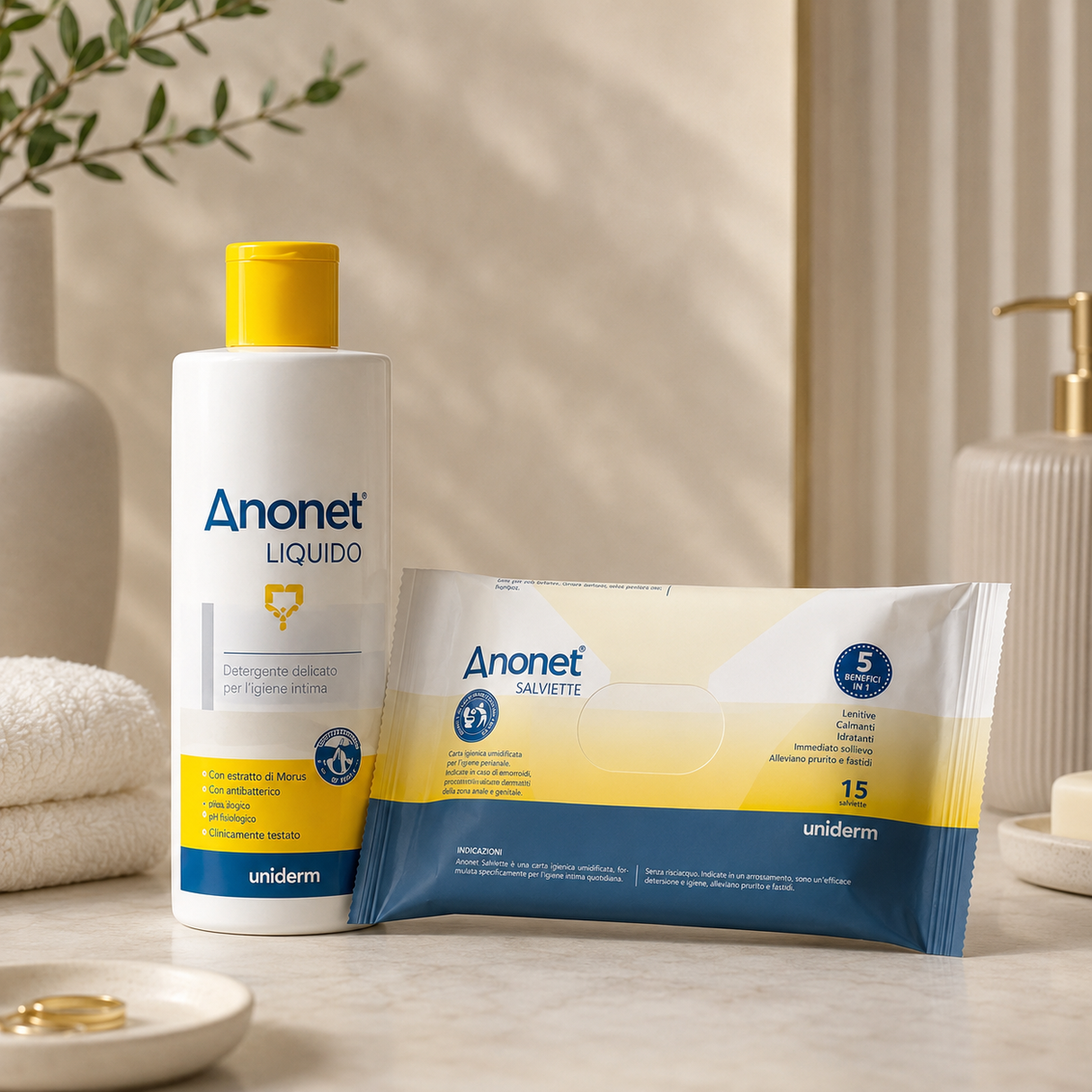 Detergente Intimo Anonet Liquido 200ml + 15 Salviette