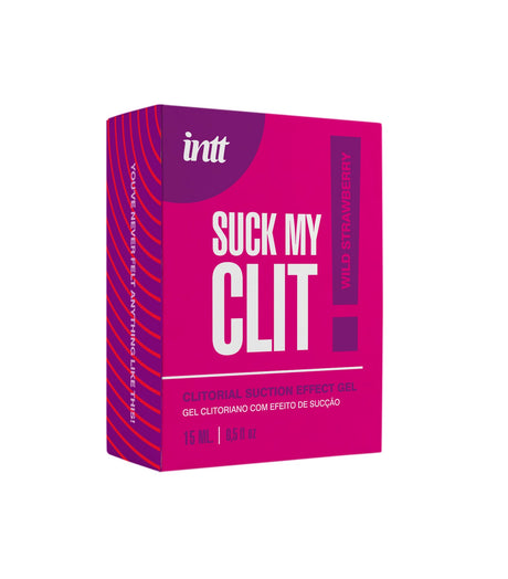 Confezione del Gel stimolante clitorideo Intt Fragola Selvatica 15ml effetto suzione