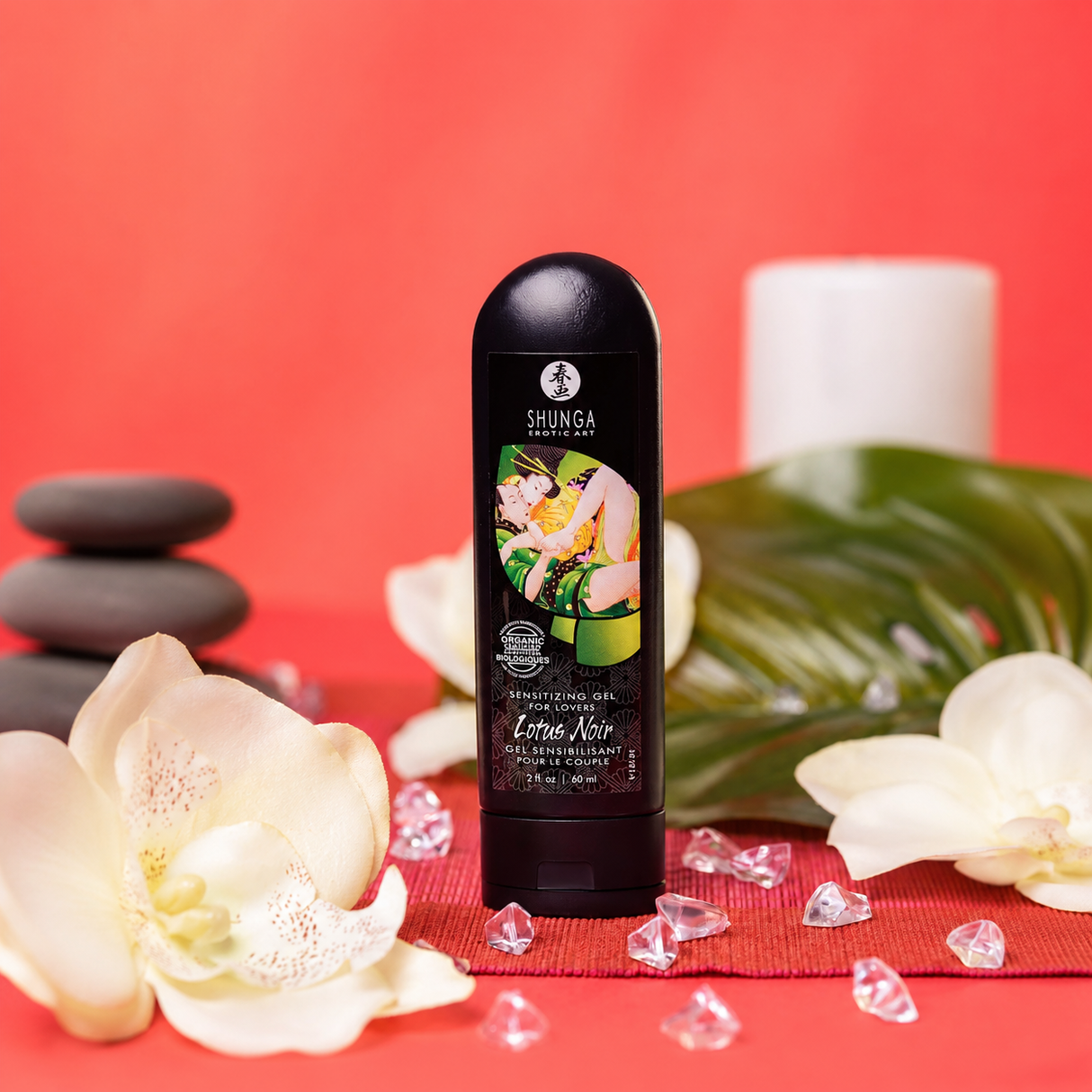Gel stimolante per la coppia Lotus Noir 60ml Shunga con effetto caldo e sensazioni intense