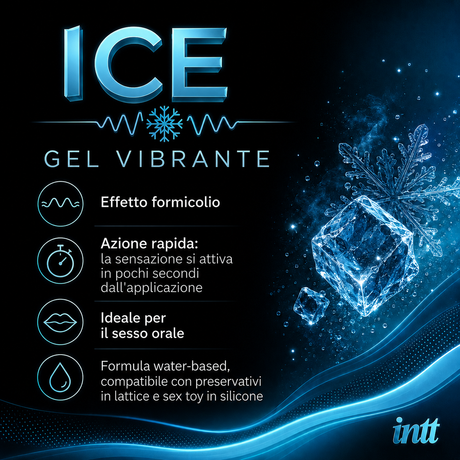 Infografica del Gel Stimolante Vibration! Ice 15ml di INTT