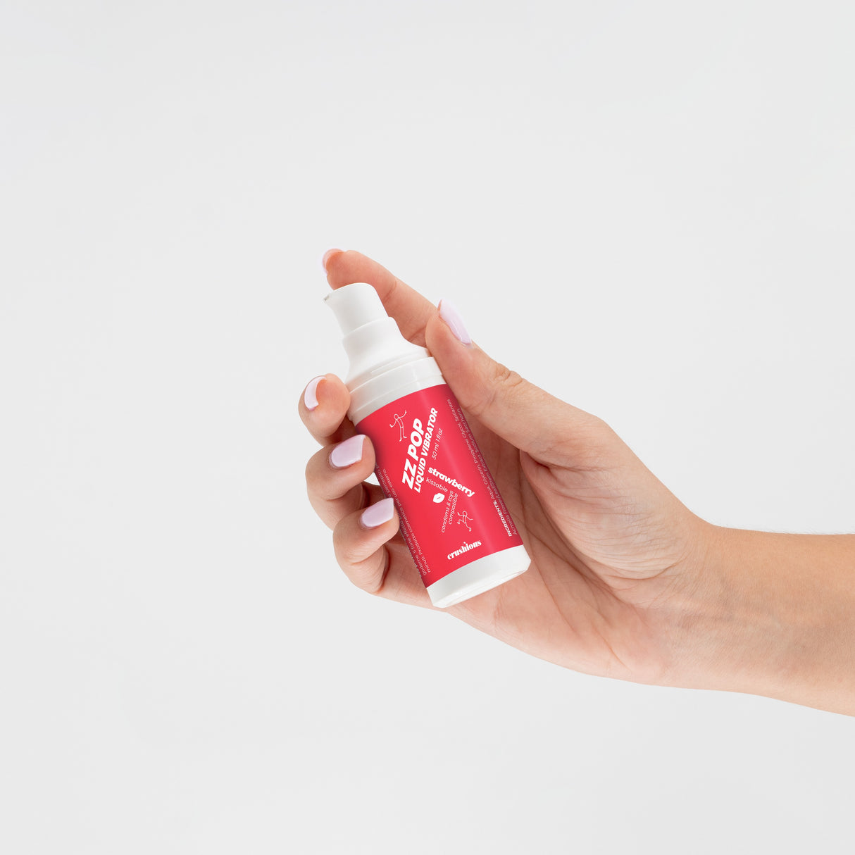 Dettaglio del Gel Vibrante ZZ POP Fragola 30ml di CRUSHIOUS