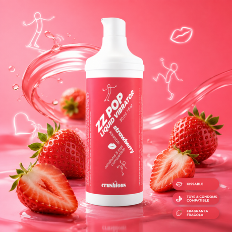 Gel Vibrante ZZ POP Fragola 30ml di CRUSHIOUS