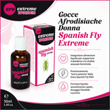 Infografica delle Gocce Afrodisiache Donna Spanish Fly Extreme 30ml di ERO