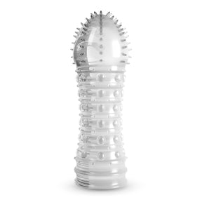 Guaina Fallica Dotted Trasparente 15,5cm di CRUSHIOUS