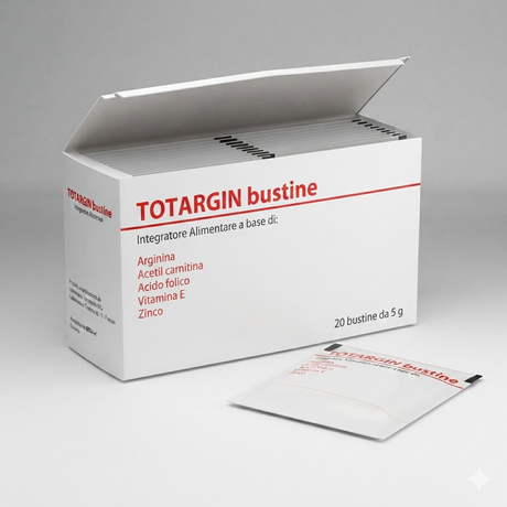 Integratore naturale funzione erettile Totargin BREA — bustine solubili arginina