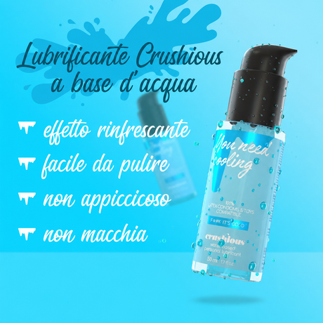 Lubrificante a Base d'Acqua Effetto Freddo 50ml di CRUSHIOUS