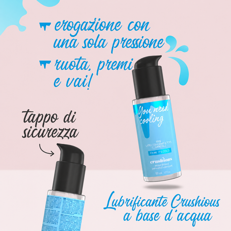 Lubrificante a Base d'Acqua Effetto Freddo 50ml di CRUSHIOUS