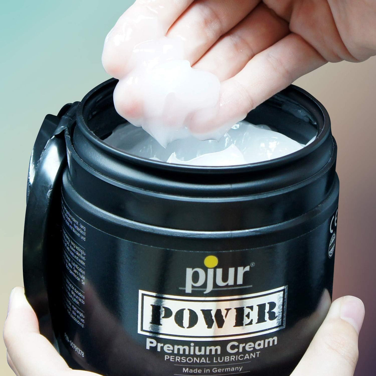 Lubrificante anale ibrido Pjur Power Premium Cream 150ml texture cremosa