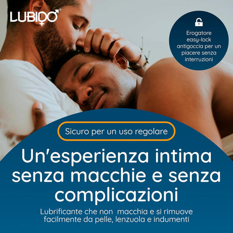 Infografica Lubrificante Anale a Base d'Acqua Infuso di Aloe 250ml di LUBIDO