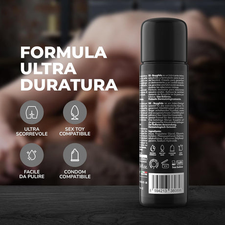 Infografica del Lubrificante Anale a Base d'Acqua di BOYGLIDE