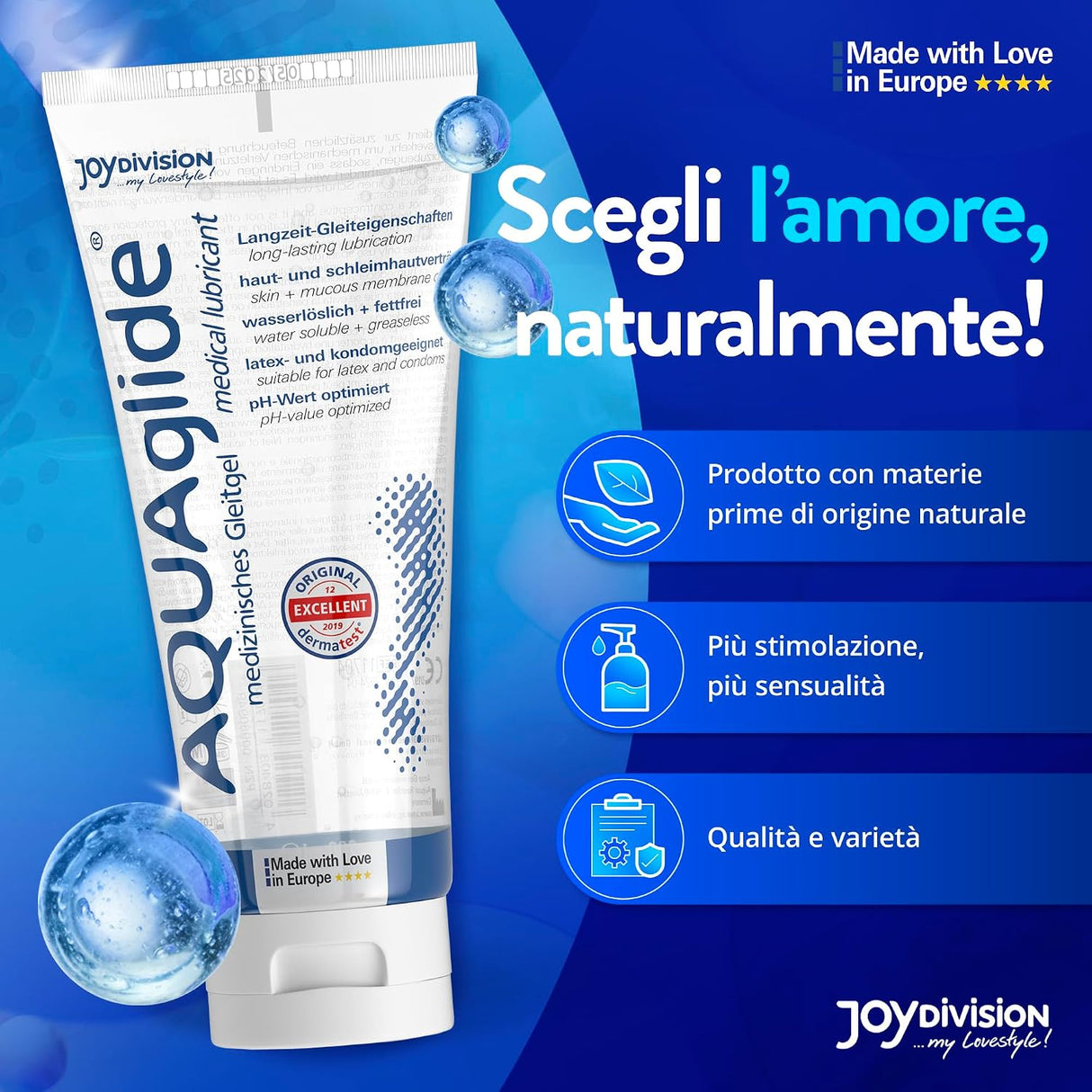 Lubrificante a Base d'Acqua Aquaglide di JOY DIVISION