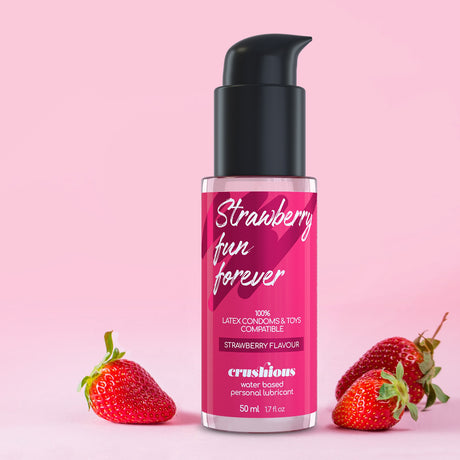 Lubrificante a Base d'Acqua al Gusto Fragola 50ml di CRUSHIOUS