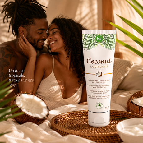 Lubrificante Vegano a Base d'Acqua al Gusto Cocco 100ml di INTT