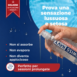 Infografica Lubrificante Premium a Base Siliconica di SWISS NAVY
